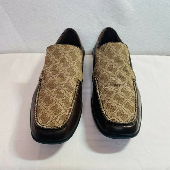 Guess Mens Feno 2 Brown Moc Toe Slip On Casual Loafer Shoes Size US 8 - Picture 4 of 12